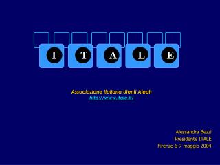 Associazione Italiana Utenti Aleph itale.it/