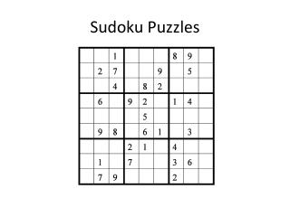 Sudoku Puzzles