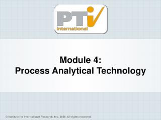 analytical process technology module presentation powerpoint