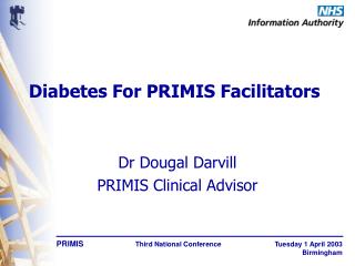 Diabetes For PRIMIS Facilitators