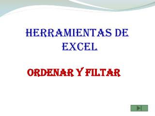 HERRAMIENTAS DE EXCEL