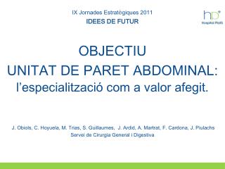 UNITAT DE PARET ABDOMINAL: