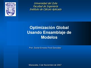 Optimización Global Usando Ensamblaje de Modelos