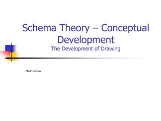 Schema Theory – Conceptual Development The Development of Drawing