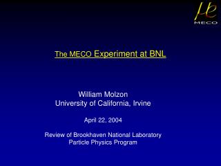 The MECO Experiment at BNL