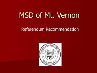 MSD of Mt. Vernon