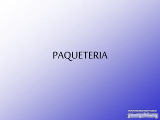 PAQUETERIA