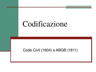 Codificazione