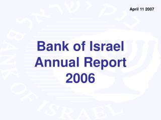 Bank of Israel Annual Report 2006