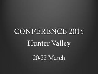CONFERENCE 2015