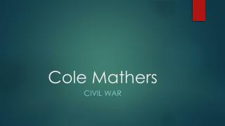 Cole Mathers