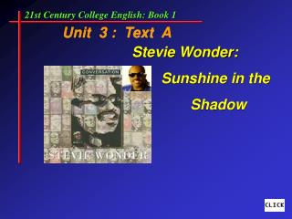 Unit 3 : Text A