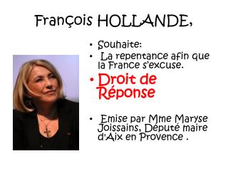 François HOLLANDE,