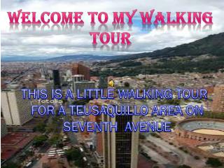WELCOME TO MY WALKING TOUR