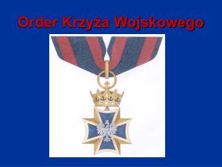 Order Krzyża Wojskowego