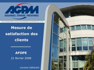 Mesure de satisfaction des clients