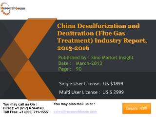 China Desulfurization and Denitration (Flue Gas Treatment)