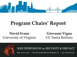 Program Chairs’ Report