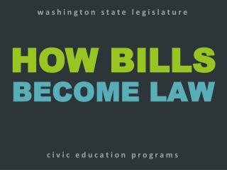 HOW BILLS BECOME LAW