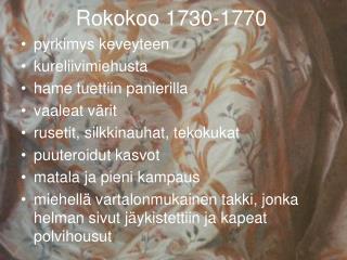 Rokokoo 1730-1770