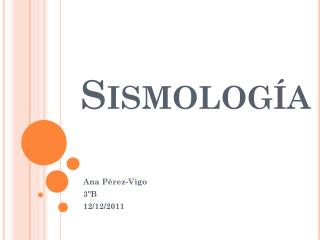 Sismología