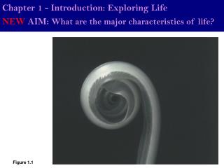 Chapter 1 - Introduction: Exploring Life