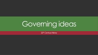 Governing ideas