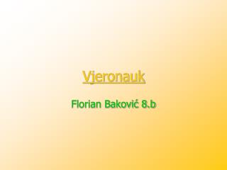 Vjeronauk