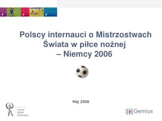 Polscy internauci o Mistrzostwach Świata w piłce nożnej – Niemcy 2006