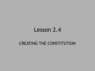 Lesson 2.4