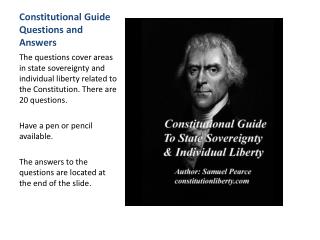 Constitutional Guide Questions and Answers