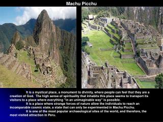 Machu Picchu