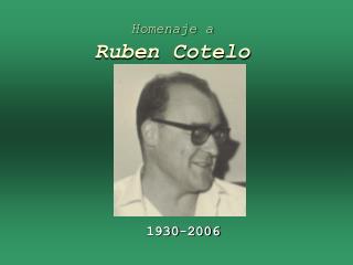 Homenaje a Ruben Cotelo