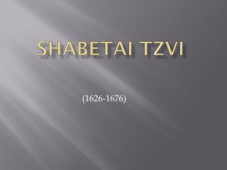 Shabetai Tzvi