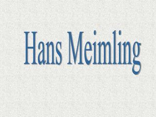 Hans Meimling