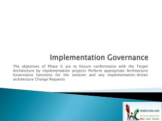 Implementation Governance
