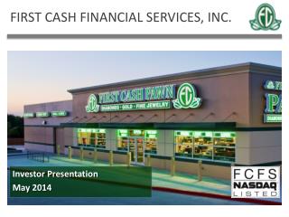 FIRST CASH FINANCIAL SERVICES, INC.