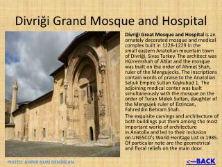 Divriği Grand Mosque and Hospital