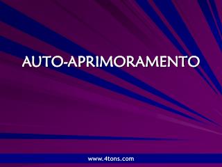 AUTO-APRIMORAMENTO