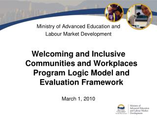 Ministry of Advanced Education and Labour Market Development