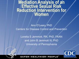Mediation Analysis of an Effective Sexual Risk Reduction Intervention for Women