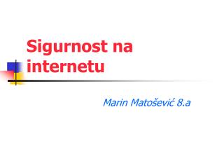 Sigurnost na internetu