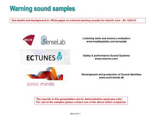 Warning sound samples