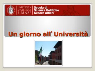 Un giorno all ’ Università