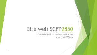 Site web SCFP 2850