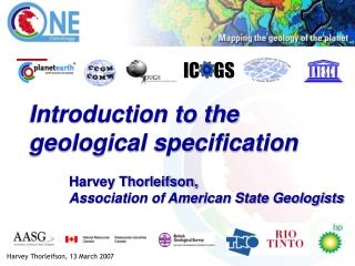 Introduction to the geological specification