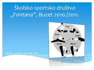 Školsko sportsko društvo „Fontana”, Buzet 2010./2011.