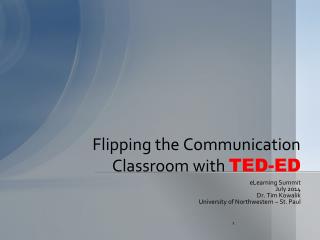 Flipping the Communication Classroom with TED-ED