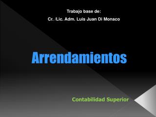 Arrendamientos