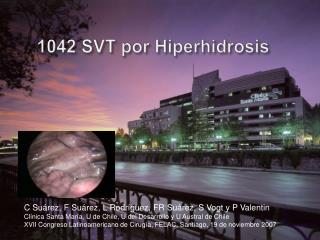 1042 SVT por Hiperhidrosis